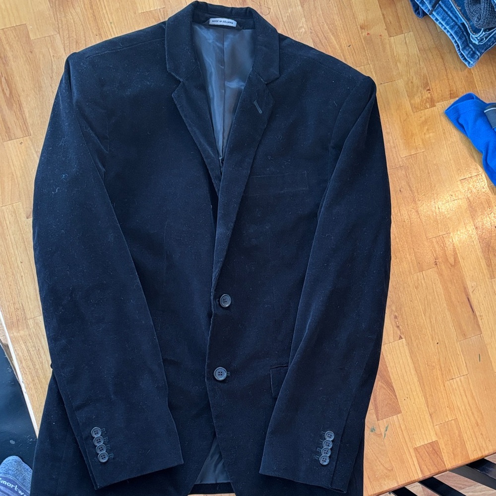 Banana Republic Men's Black Velvet Blazer